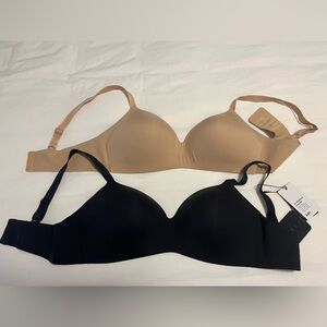 Knix Black and Tan WingWoman bras